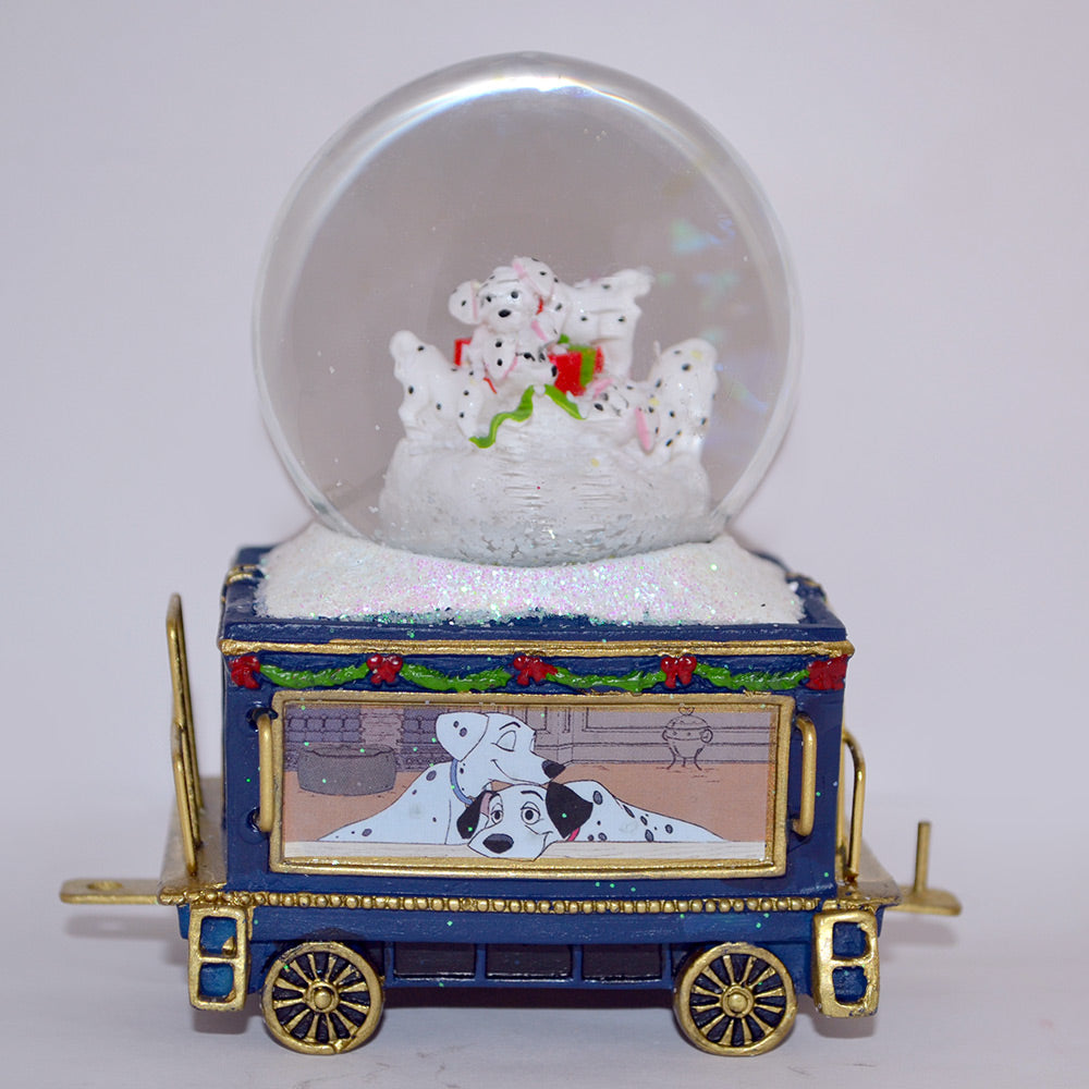 Disney Holiday Joy Dalmations #15 Mini Snow / Water Globe Train Collection