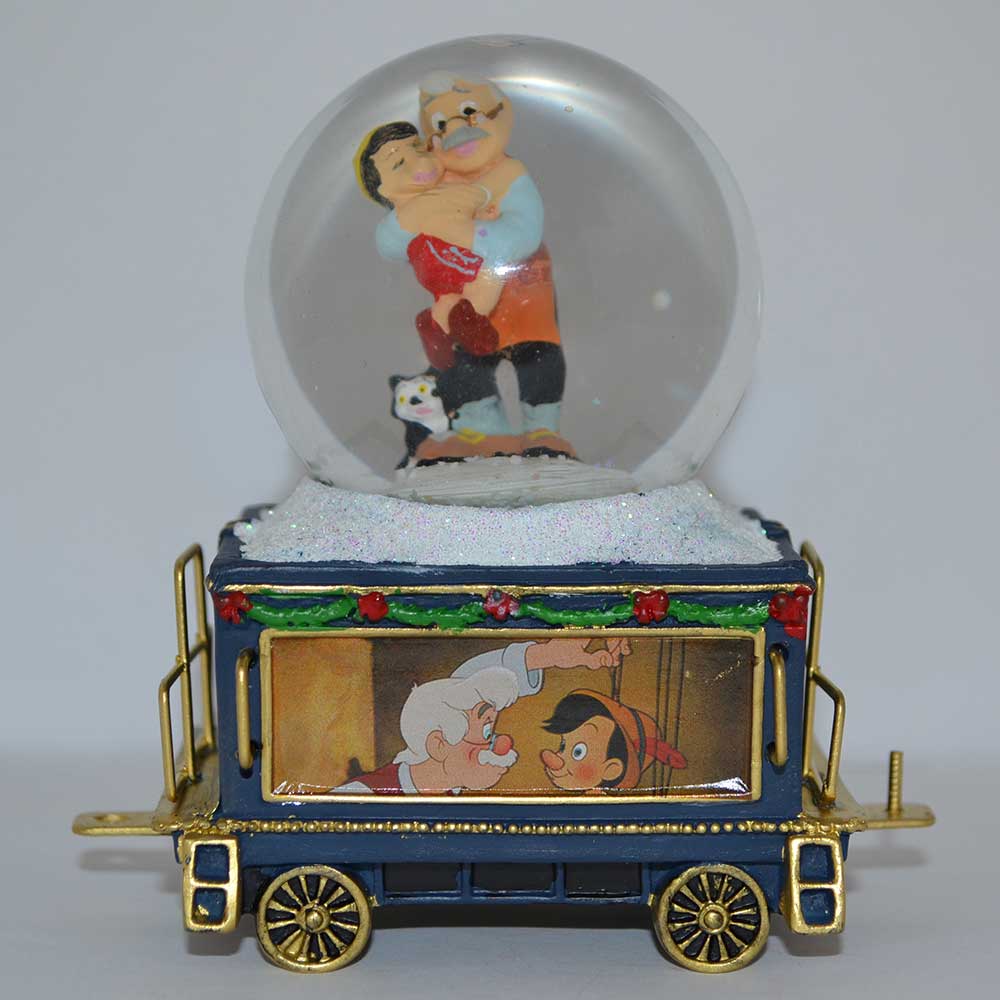 Disney Make a Wish Pinocchio #16 Mini Snow / Water Globe Train Collection