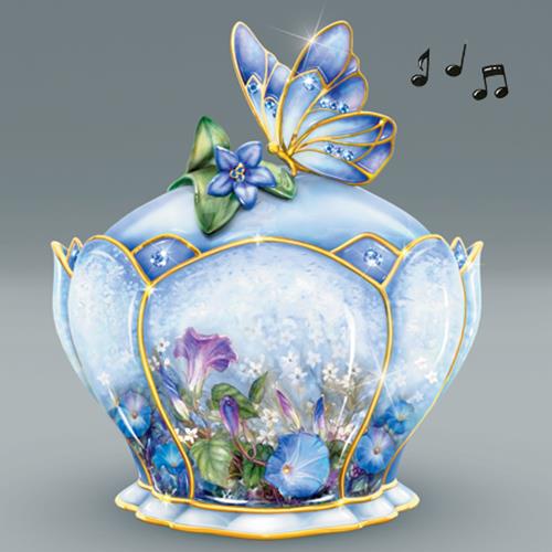 Whispering Wings Music / Trinket Box Bradford Exchange