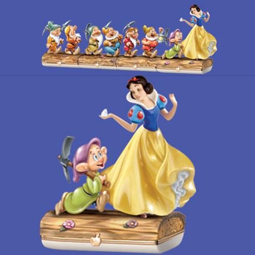 Disney Snow White and Dopey Limoges Trinket Box Bradford Exchange