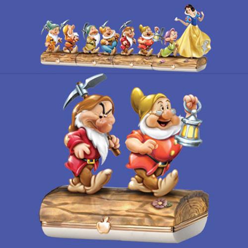 Disney Snow White Grump and Doc Limoges Trinket Box Bradford Exchange