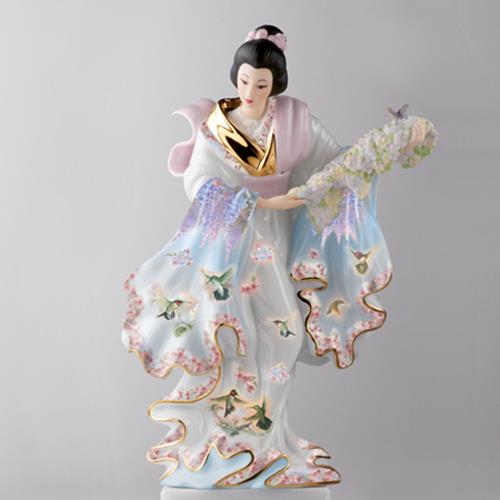 Visions of Beauty Lena Liu Geisha Girl Sculpture Figurine Bradford Exchange