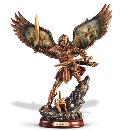 Samael: Wrath of God Bronze Arch Angel Bradford Exchange