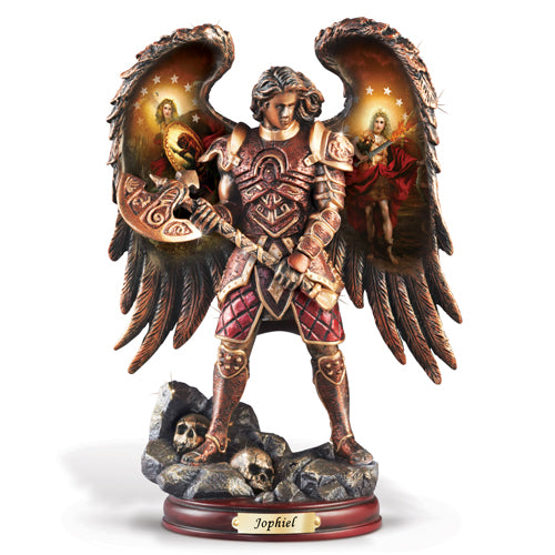 JOPHIEL: WATCHMAN OF GOD Bronze Archangel Bradford Exchange