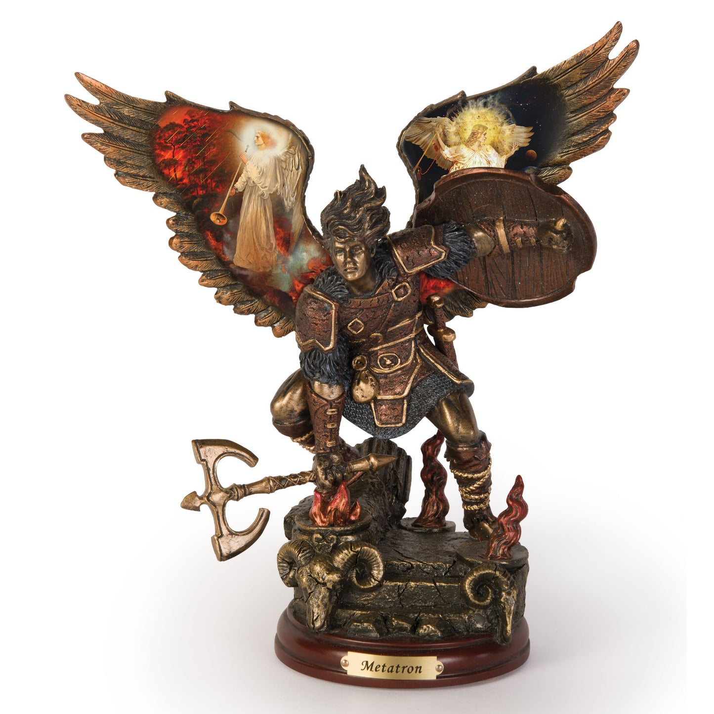 METATRON: SCRIBE OF GOD Bronze Archangel Bradford Exchange