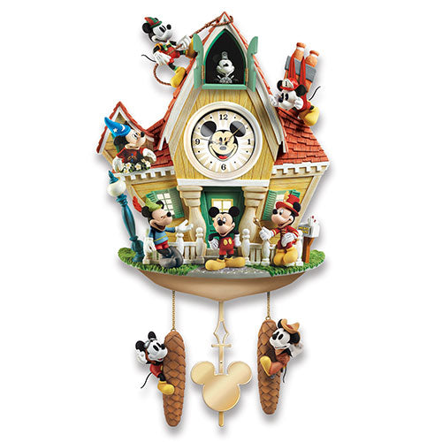 Disney Mickey Through The Years Cuckoo Clock Bradford Exchange
