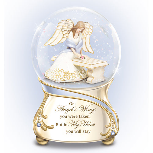 Forever In My Heart Glitter Water Globe Bradford Exchange