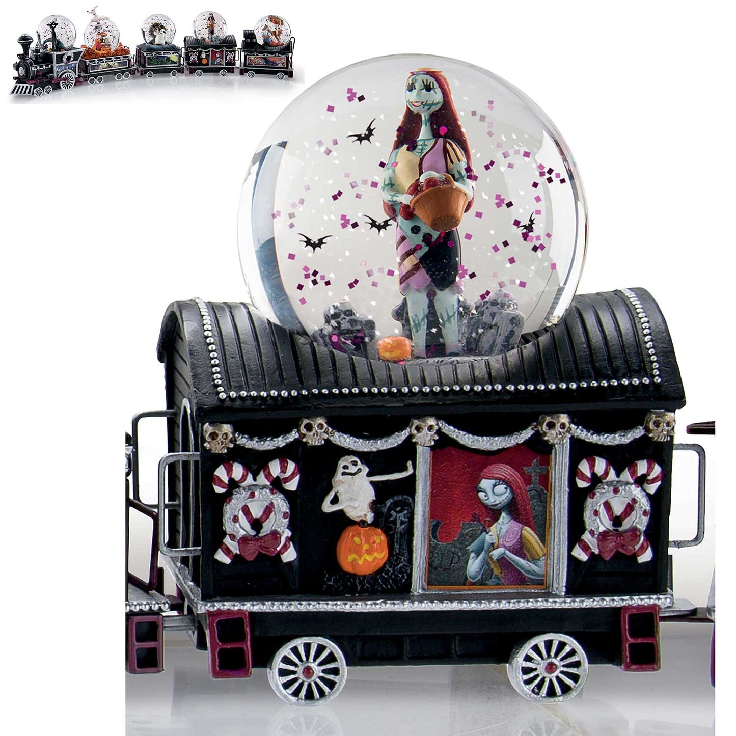 Nightmare Before Christmas Sally Train #4 Water Globe Collection Disney