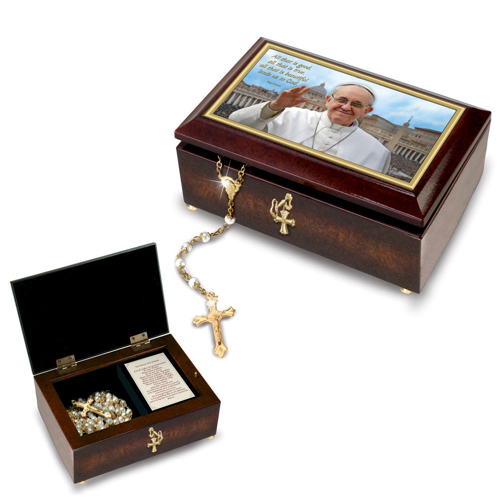 Pope Francis Trinket Musical Figurine Bradford Exchange