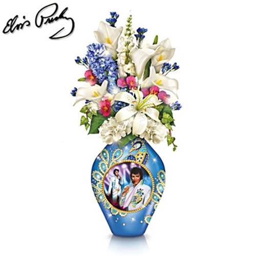 Elvis Flowers in Vase Retired LAST ONE Bradford Exchange