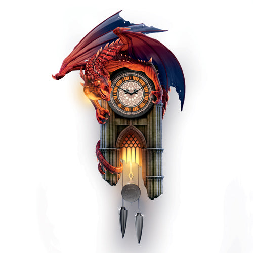 Reign of Fire Dragon Clock Bradford Exchange