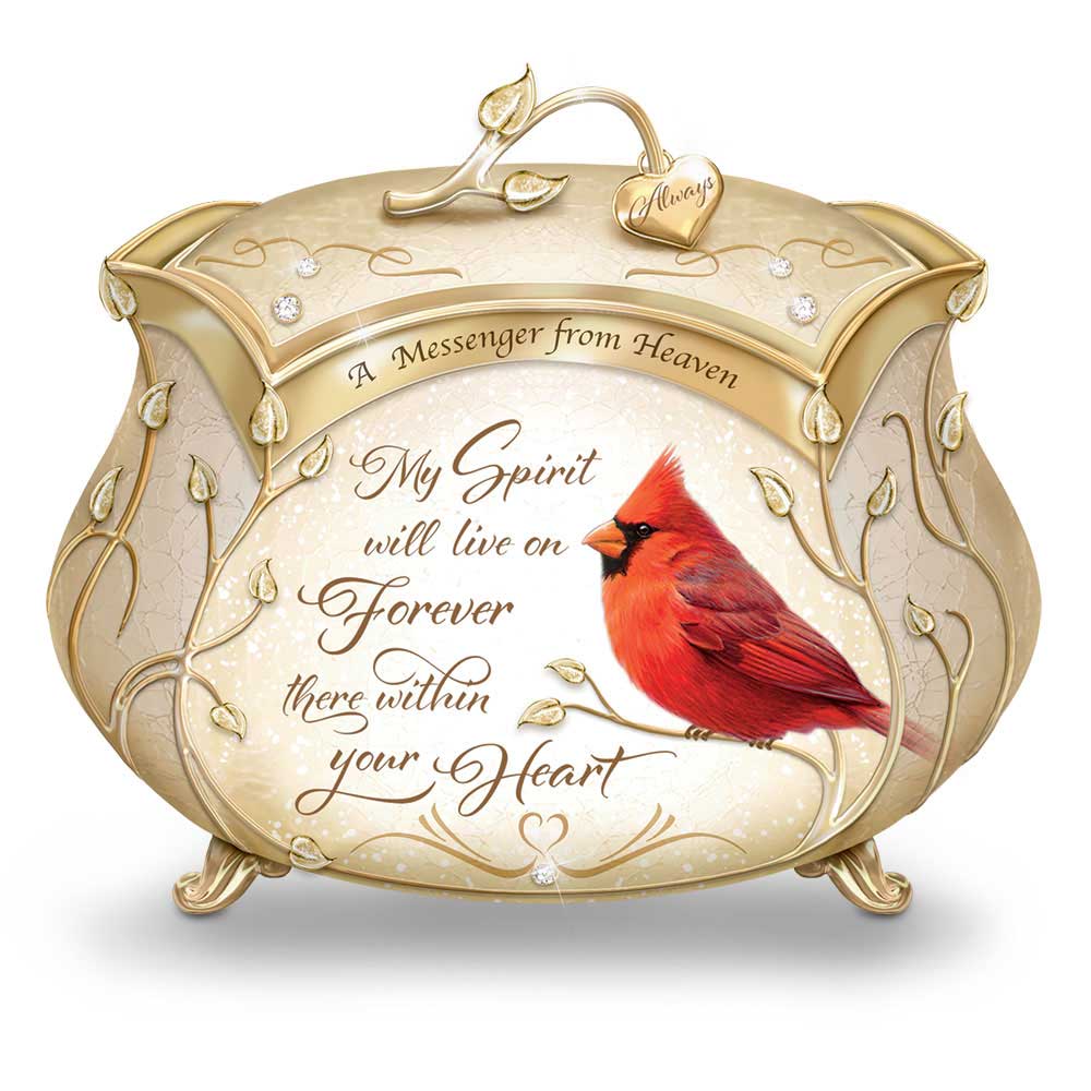 Messenger From Heaven Cardinal Remembrance Musical Box Bradford Exchange