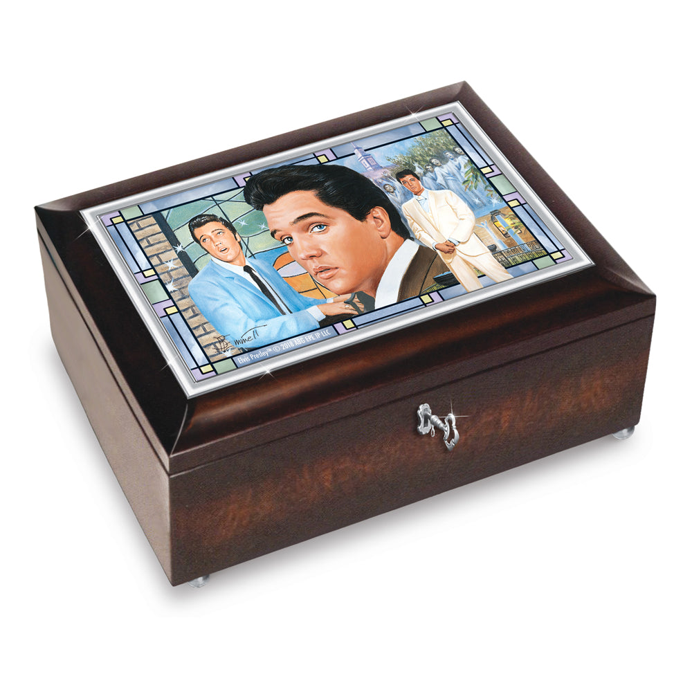 Elvis Amazing Grace Trinket Musical Box Bradford Exchange