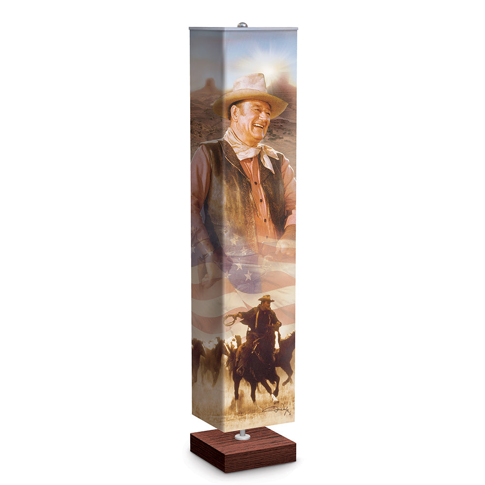 John Wayne Floor Lamp Fabric Shade Bradford Exchange