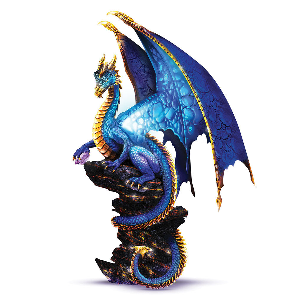 Mystic Treasures Dragon Illuminated Dragon Sculpture Bradford Exchange