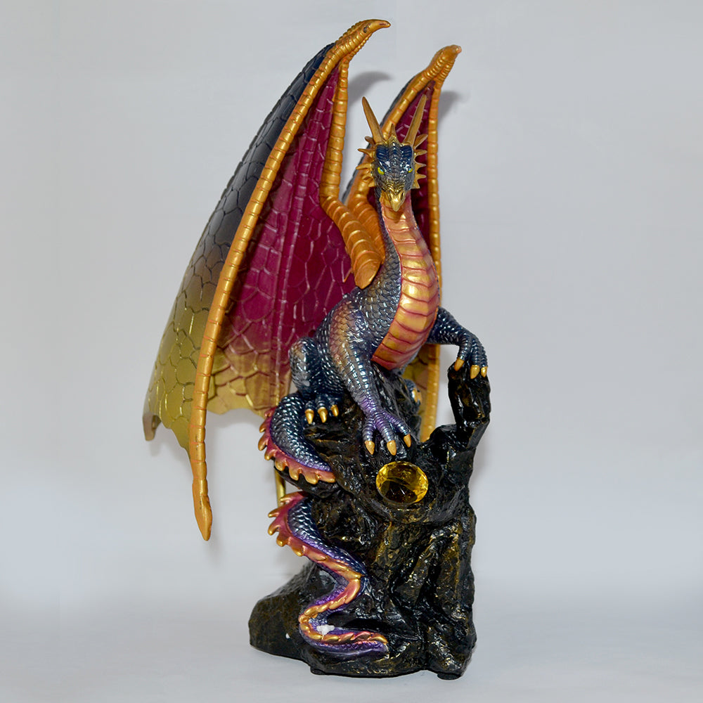 Cosmic Overseer Illuminated Dragon Sculpture Bradford Exchange