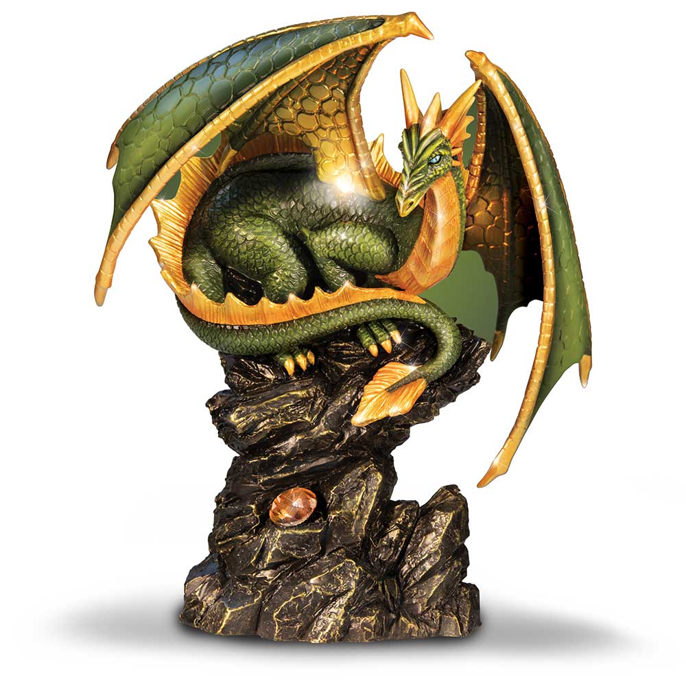 Eternal Shadow Dragon Illuminated Dragon Sculpture Bradford Exchange