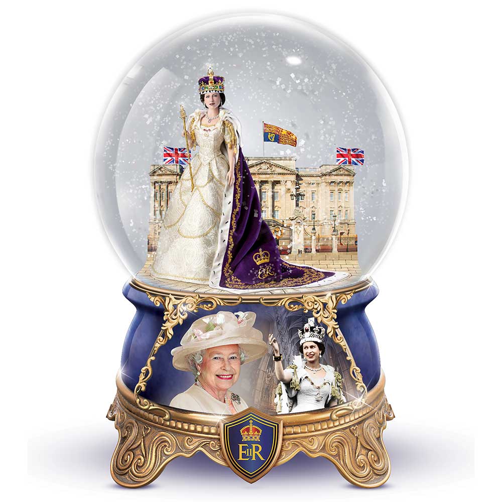 Queen Elizabeth II Egg Musical Figurine Royal Bradford Exchange