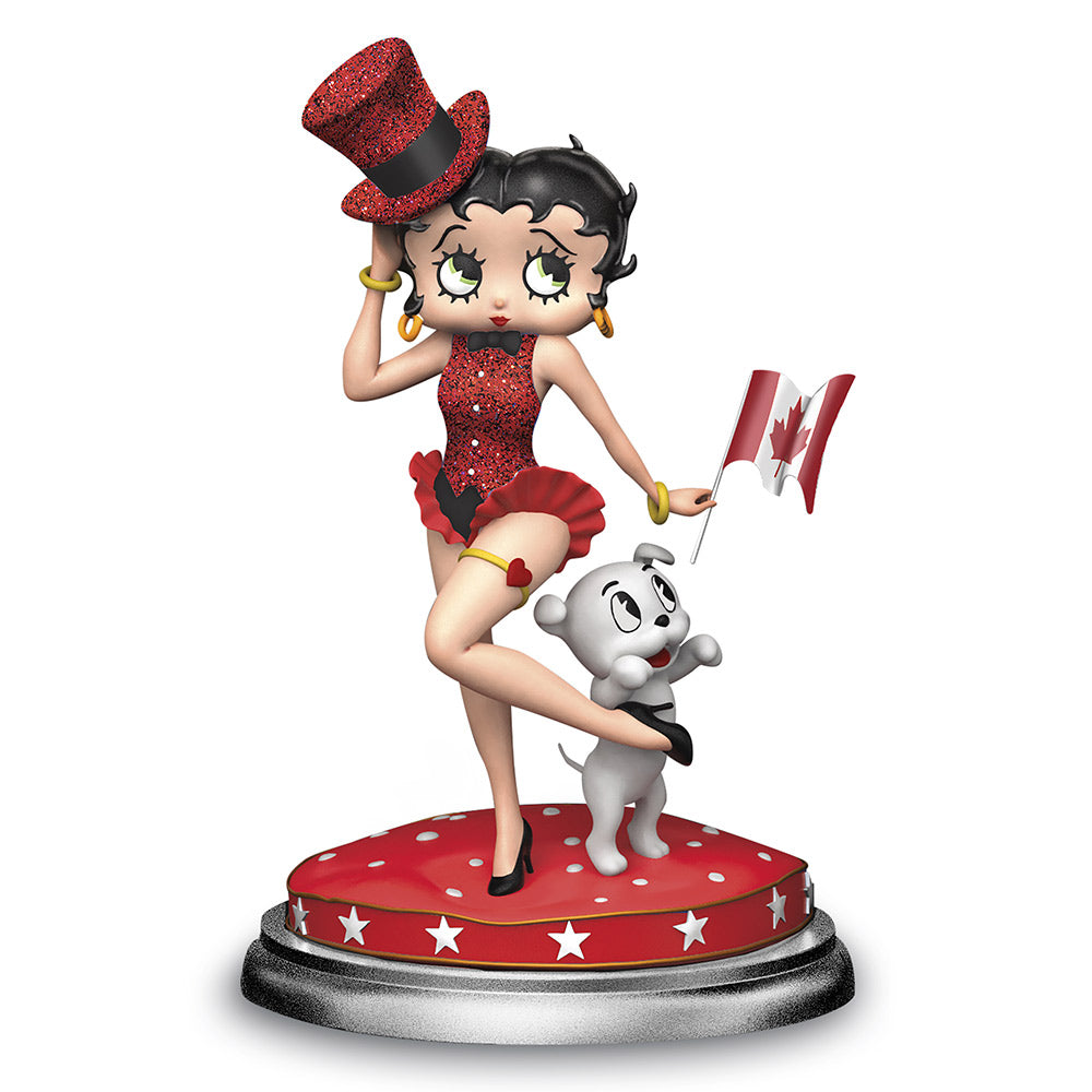 Patriotic Pin Up Betty Boop Figurine Bradford Exchange