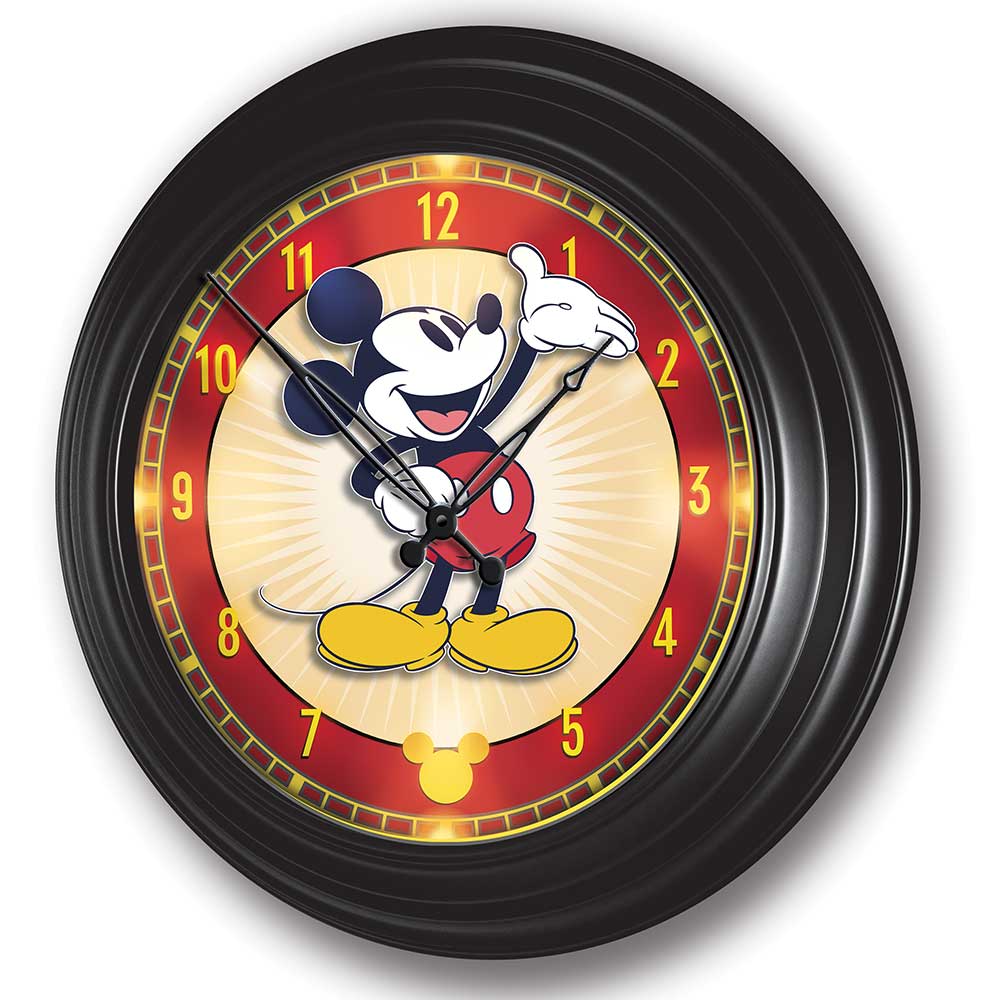Disney Mickey Atomic Wall Clock Bradford Exchange