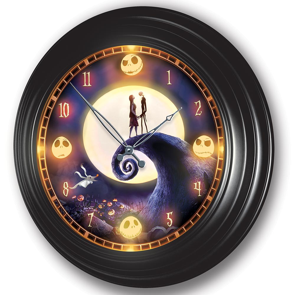 Disney Nightmare Before Christmas Atomic Wall Clock Bradford Exchange