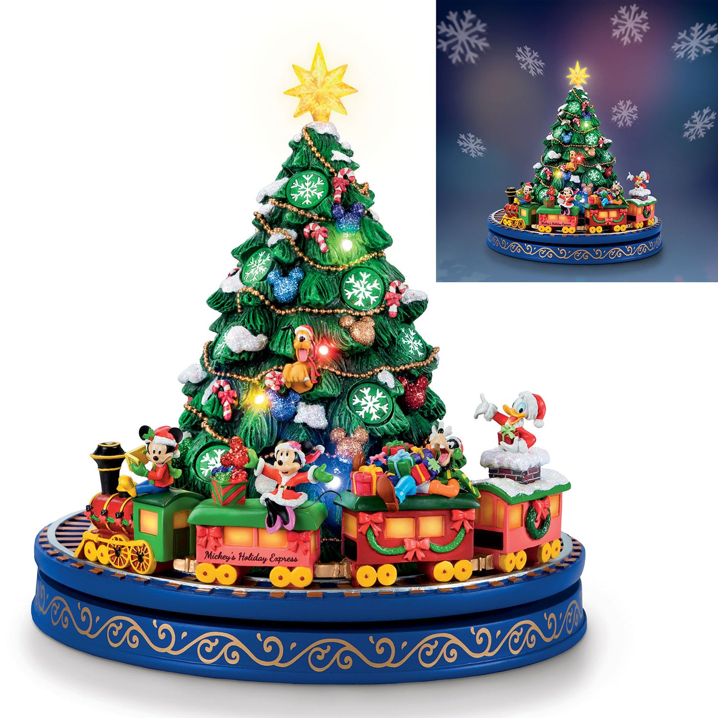 Disney Mickey and Friends Tree Figurine Bradford Exchange