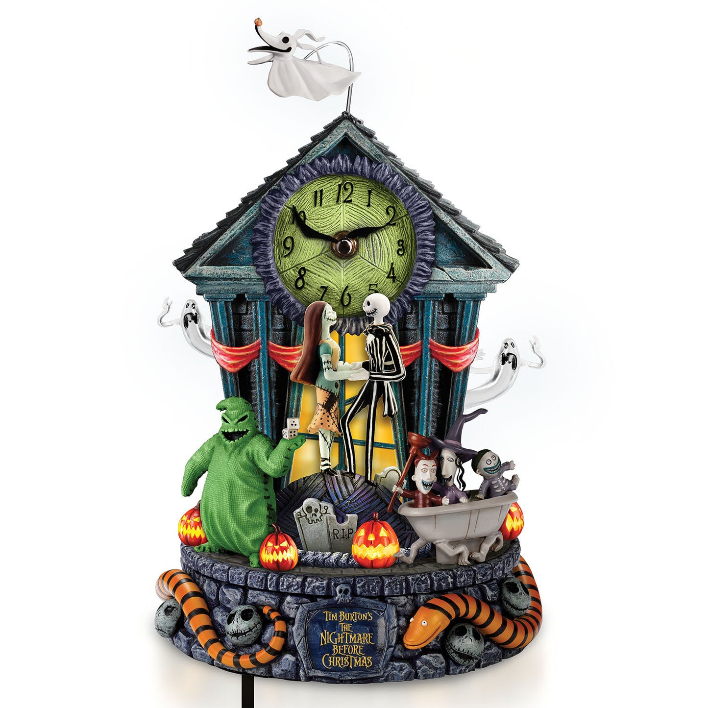 Disney Nightmare Before Christmas Centerpiece Clock Bradford Exchange