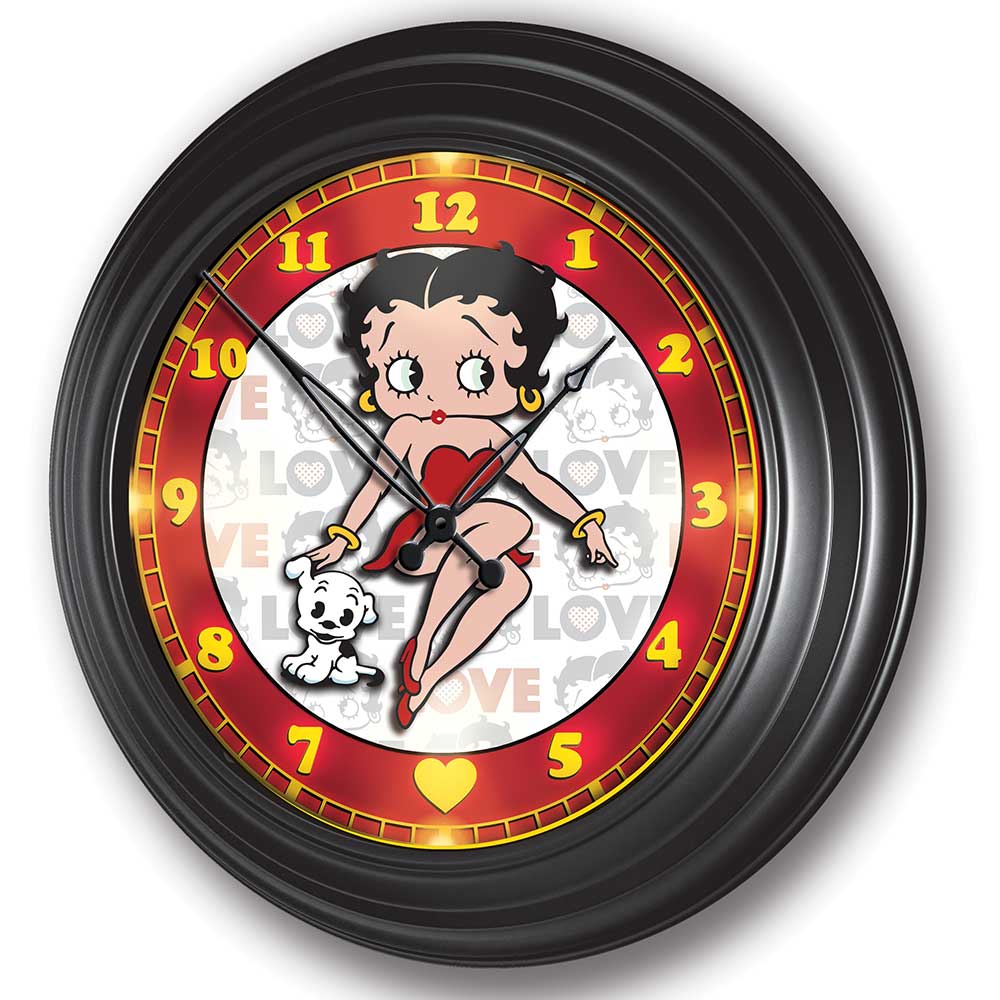 Betty Boop Wall Clock Bradford Exchange