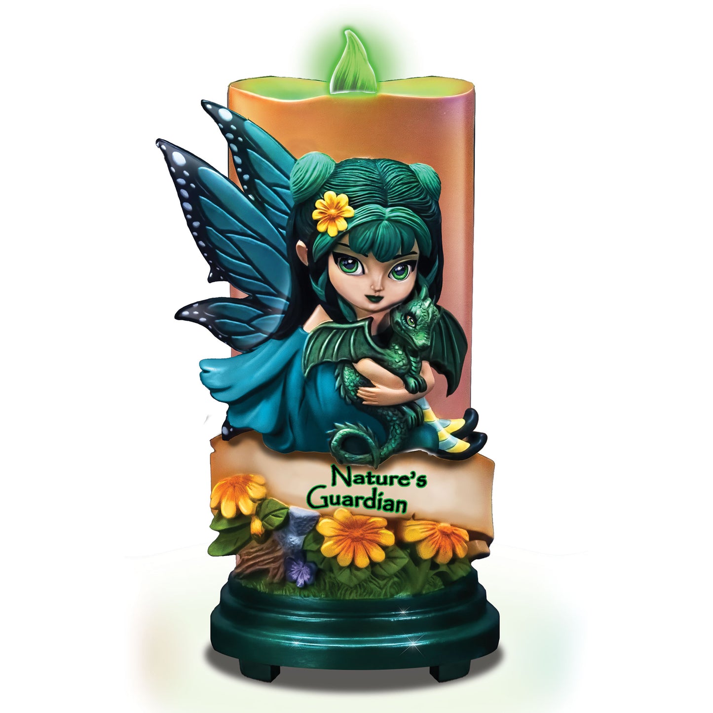 Natures Guardian Fairy Dragon Jasmine Becket-Griffith Candle Battery Operated