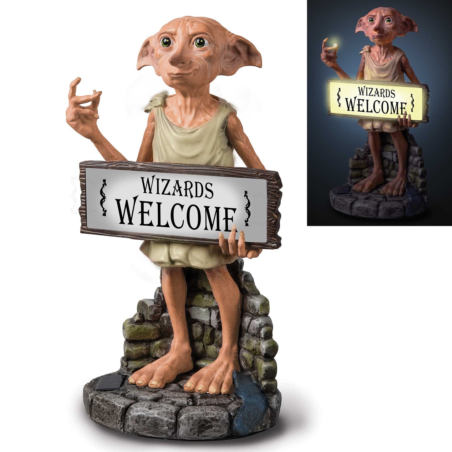 Dobey Solar Lit Welcome Greeting Sign Harry Potter Figurine Bradford Exchange