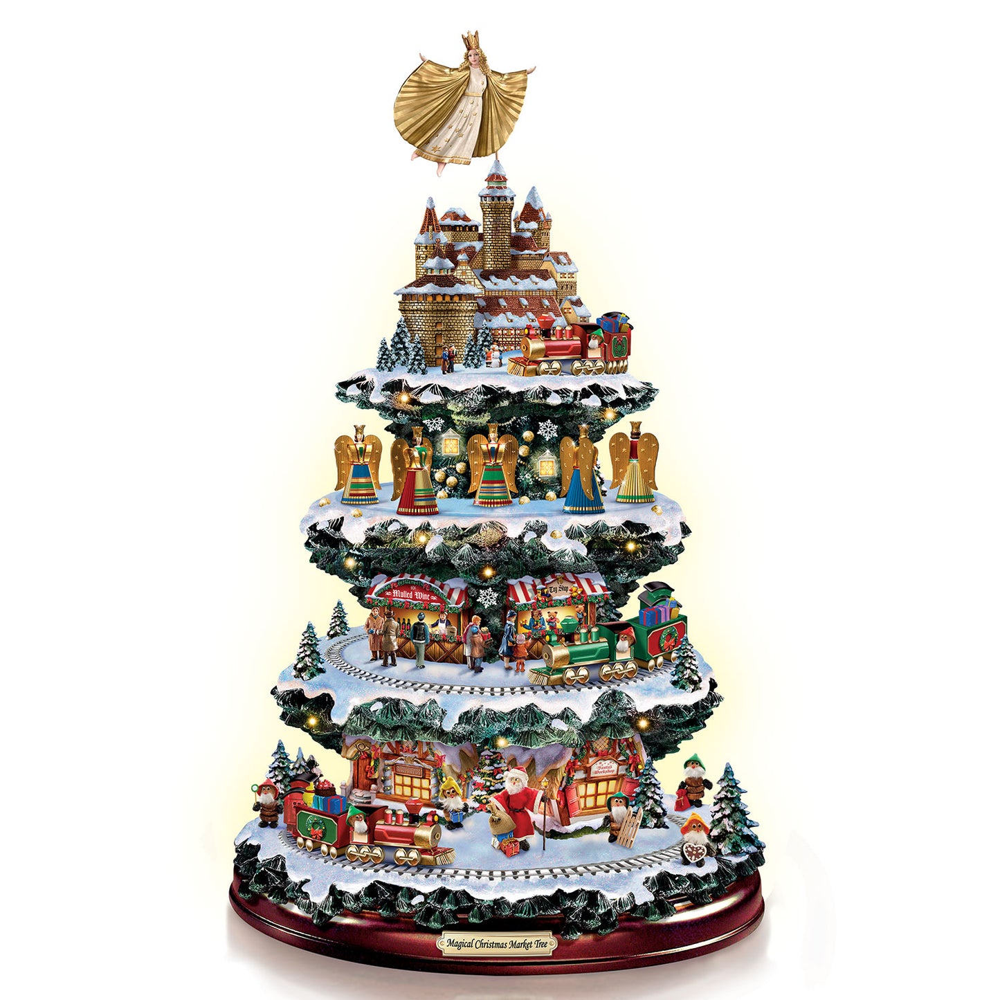 CHRISTKINDLMARKET TABLETOP Tree Figurine Bradford Exchange