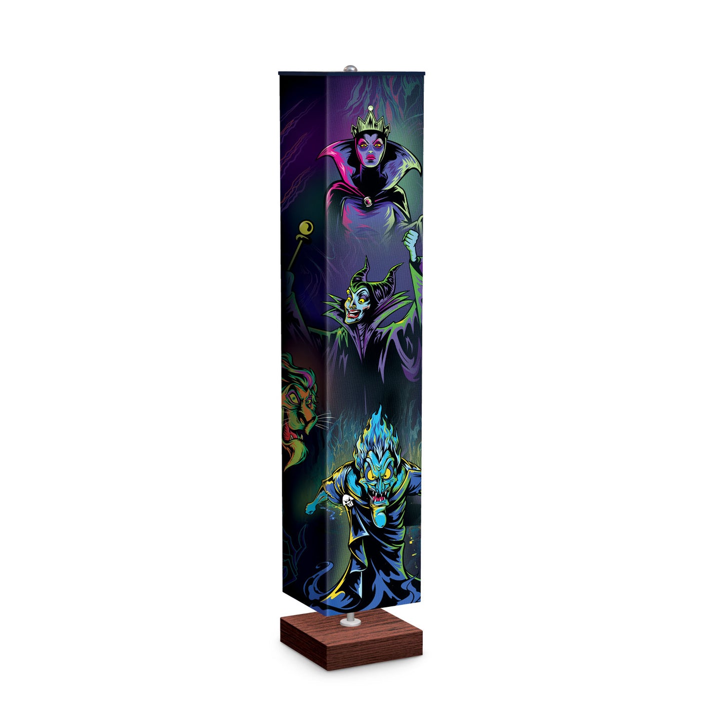 Disney Villians Floor Lamp Fabric Shade Bradford Exchange