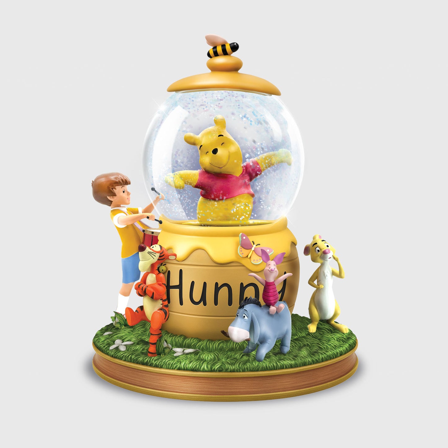 Disney Winnie the Pooh Glitter Figurine – Decorative Collectible