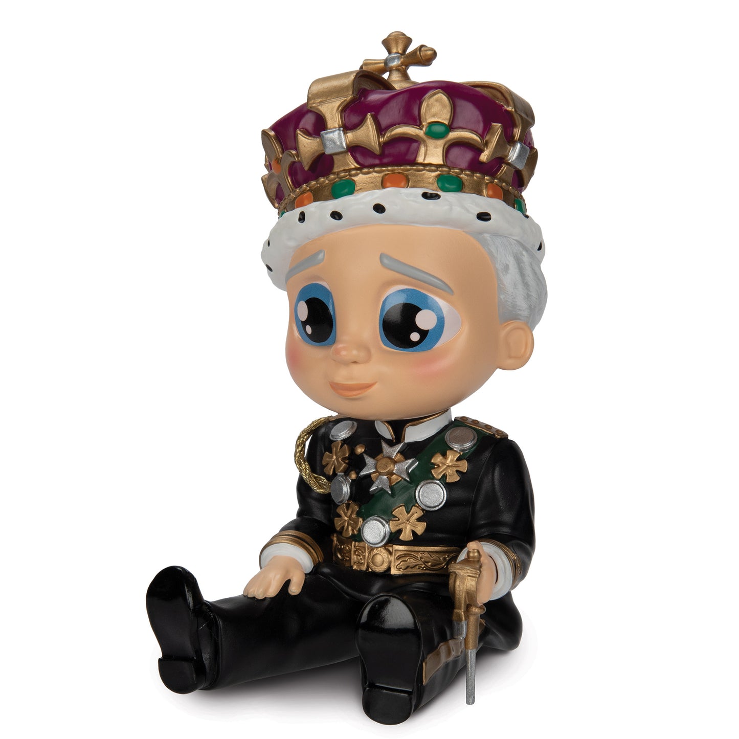 King Charles Tot Royal Whimsical House of Windsor Figurine Bradford Exchange