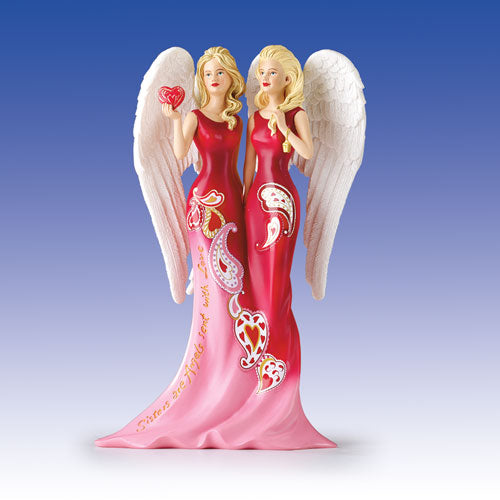 Sisterly Love is Heavenly Angel Figurine / Statue Bradford Exchange