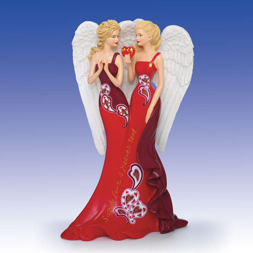 Sisters Are Beloved Angels Angel Figurine / Statue Bradford Exchange