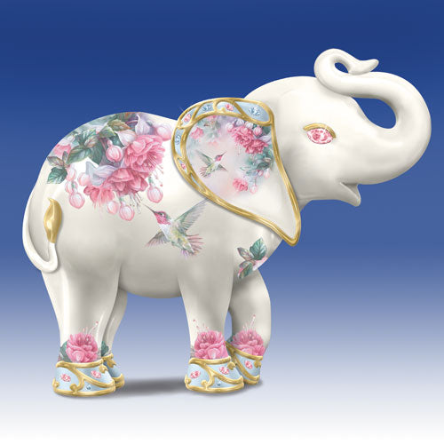 Majestic Beauty Len Liu Elephant Figurine / Statue Bradford Exchange