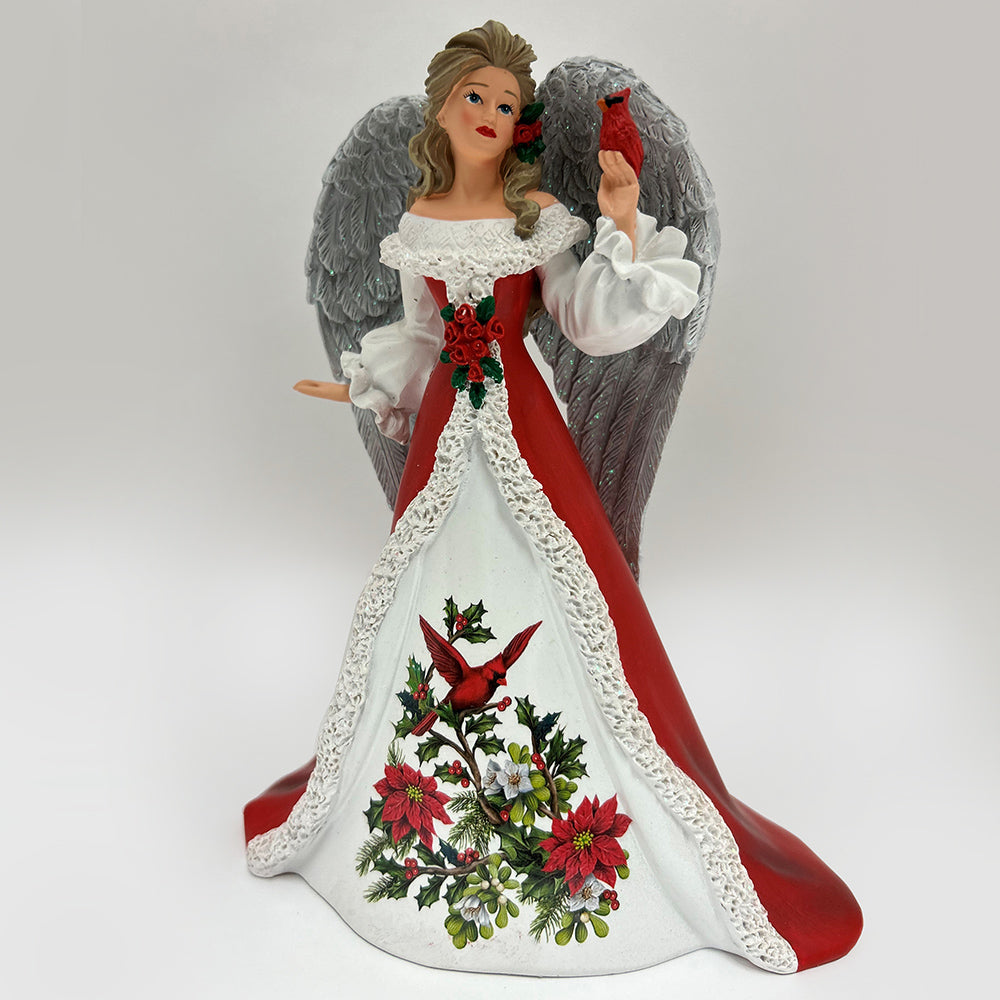 Comforting Cheer Holiday Christmas Lady Figurine Bradford Exchange