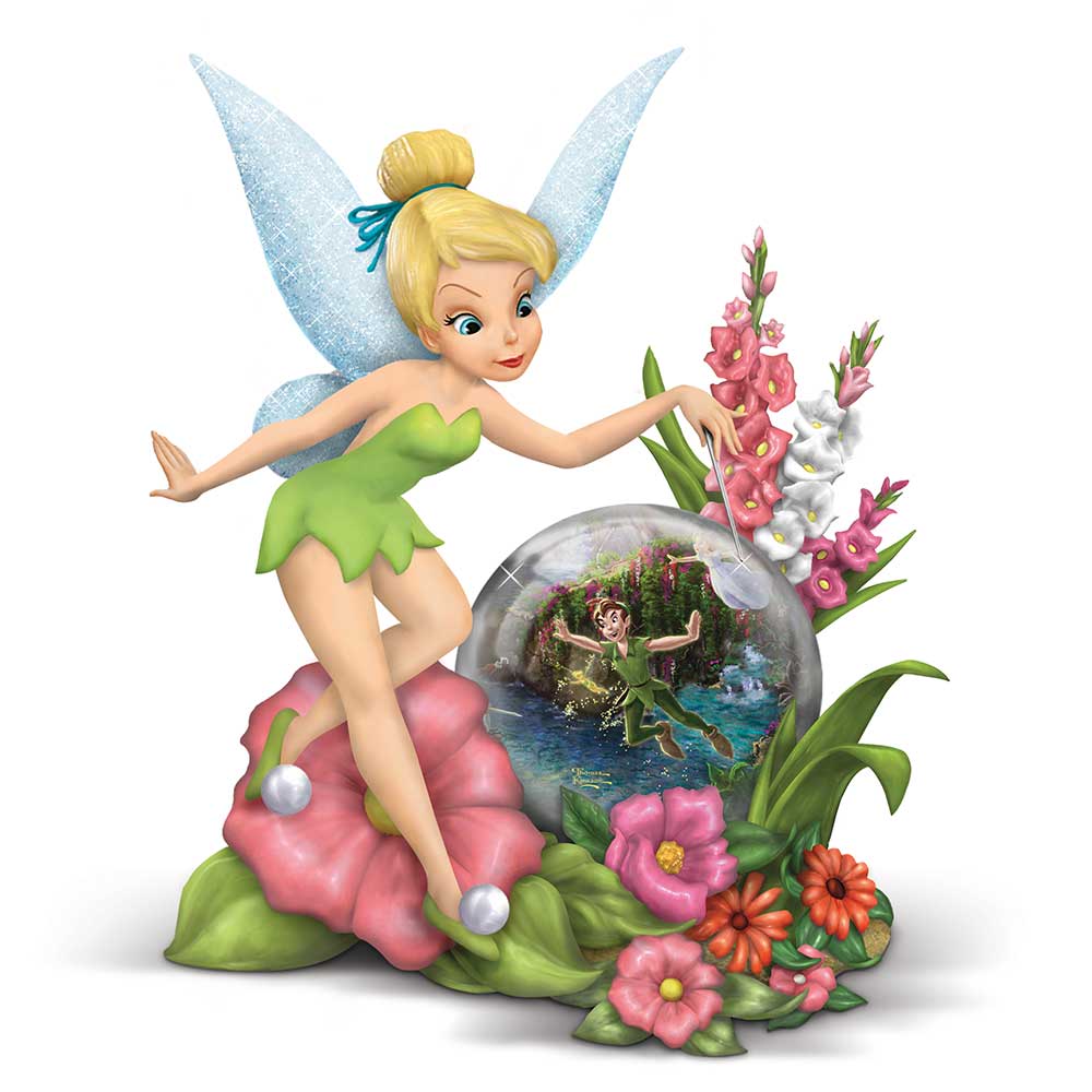 Disney Tinker Bell All a  Little Magic Thomas Kinkade Figurine Bradford Exchange