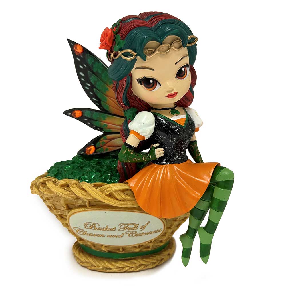 Basket Full of Charm Fairy Jasmine Becket Griffith Fairy Lucky Irish Collection