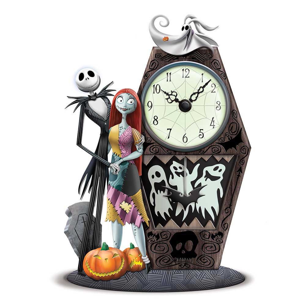 Disney True Love Never Dies Nightmare Before Christmas Clock Bradford Exchange