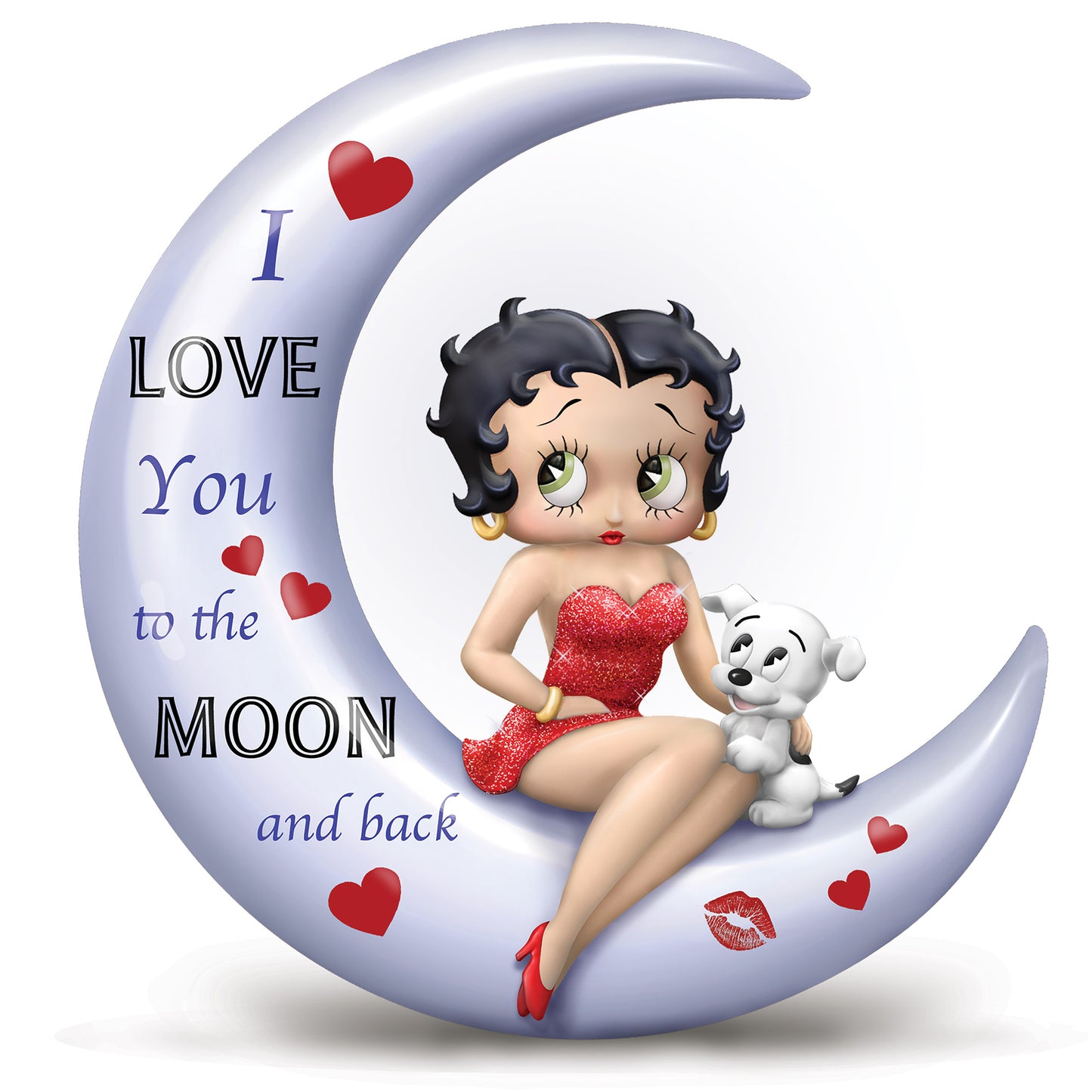 I Love You To The Moon And Back Betty Boop Figurine Bradford Exchange
