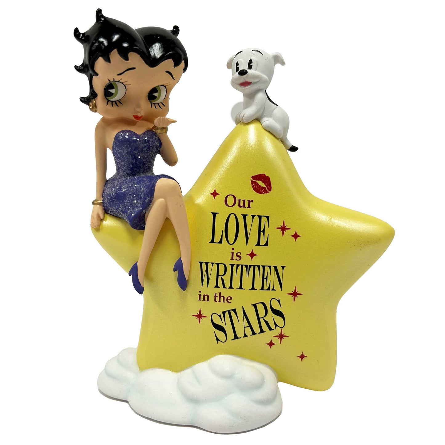 Our Love Is Written In The Stars Back Betty Boop Figurine Bradford Exchange