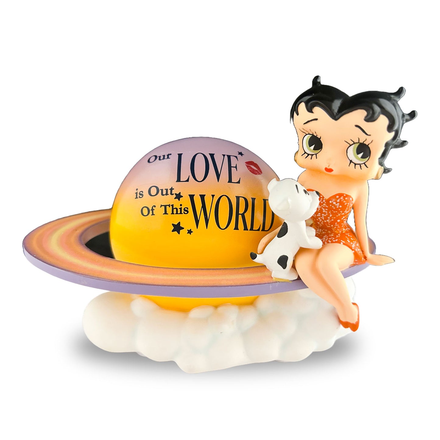 Our Love is Out of This World Back Betty Boop Figurine Bradford Exchange