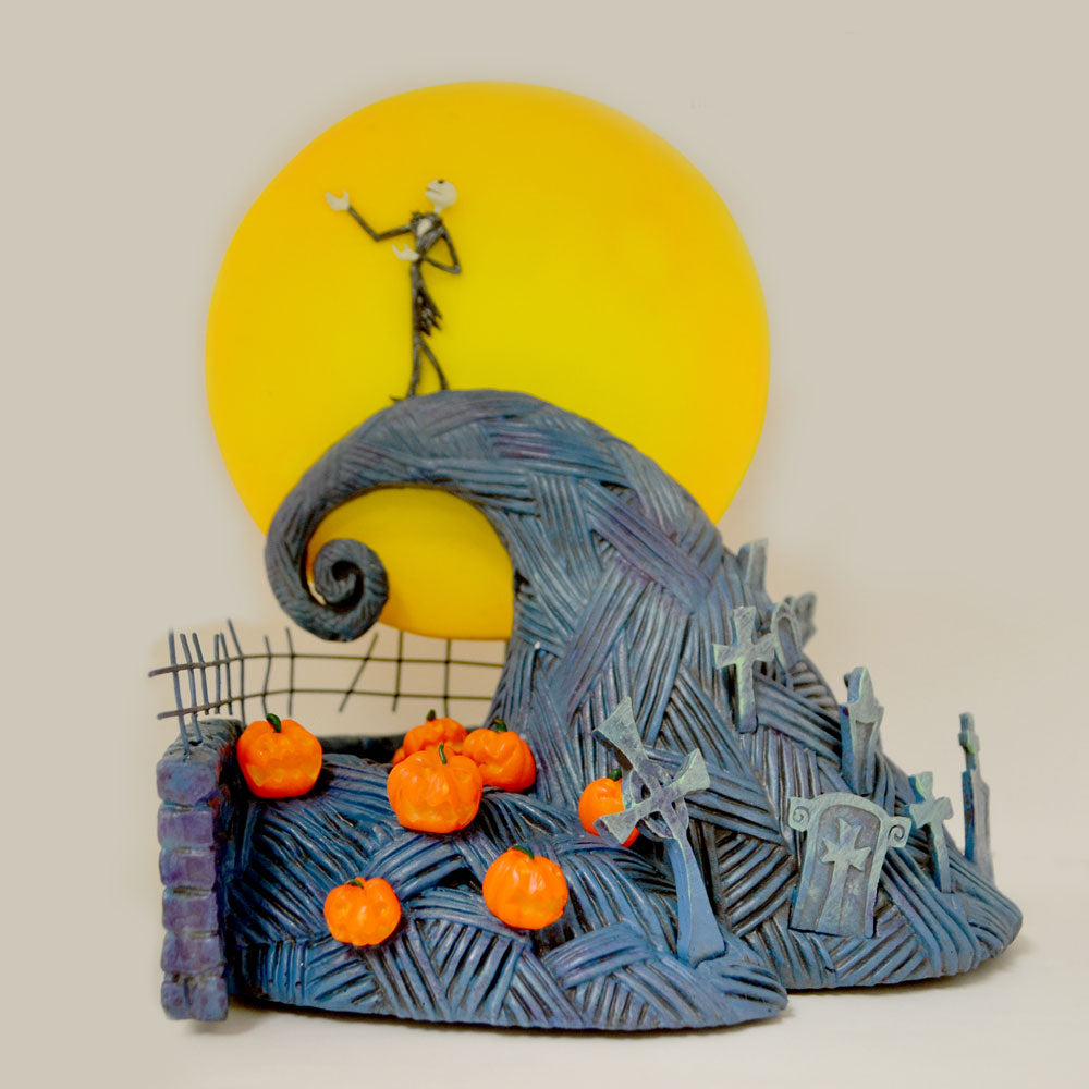 Disney Cemetery Hill Nightmare Before Christmas Black Light Village House Bradfo