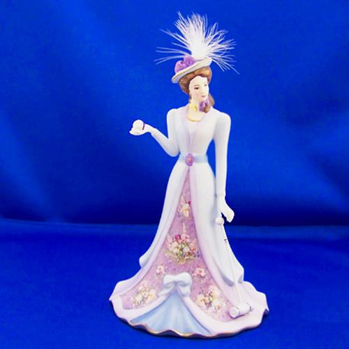 Croquet Anyone  Lena Liu Victorian Bell Figurine / Statue Bradford Exchange