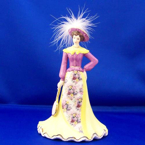 Match Point Lena Liu Victorian Bell Figurine / Statue Bradford Exchange