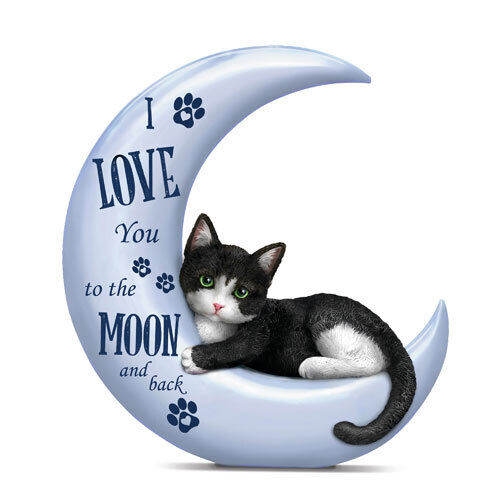 Love you to the Moon and Back Cat Figurine Bradford Exchange
