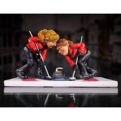 Grumpy Jon Female Curlers Figurine - Comical World Collectible - 16-254