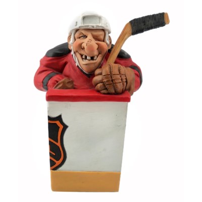 Grumpy Jon Penalty Hockey Player Figurine - Comical World Collectible - 16-453